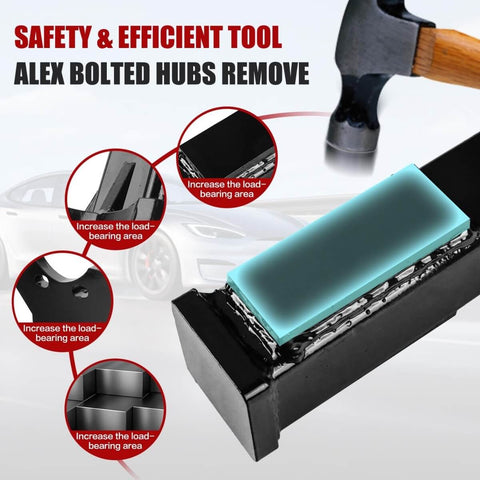 Heavy Duty Wheel Hub Removal Tool For Cars And Trucks Universal Bearing Extractor shown with details of design features.