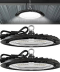 UFO LED High Bay Light 150W 19500 Lumens 5000K Ultra Bright Shop Lighting For Warehouse Factory Garage Barn Ceiling Mount