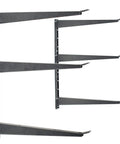 Heavy Duty Wood And Lumber Wall Storage Rack With 480 Lb Capacity Steel Mounted Three Tier Shelf For Garage Basement Outdoor Use