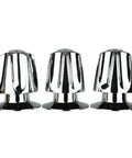 Three Handle Tub And Shower Remodel Kit For Price Pfister Verve Chrome Finish Restores Worn Tub And Shower Handles Includes Flanges And Nipples