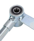 Close-up of Heavy Duty 15mm Front Wheel Steering Knuckle Spindle For Go Kart ATV Quad With M15 Thread Built Tough Steel Alloy.