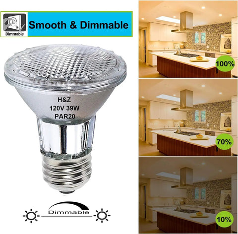 Par20 Flood Light Bulbs With E26 Medium Base Offer Dead Simple Dimming Control And A Tight Warm White Beam Perfect For Standard Recessed Can Fixtures Bringing That Chill Cozy Vibe To Your Home
