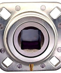 Drive Flanged Disc Bearing For APC Farm Harrow With Four Bolts And Two Triple Lip Seals Replaces FD209RM square shaft view