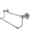 Mercury Collection 18 Inch Double Towel Bar In Polished Nickel Solid Brass Bath Hardware With Concealed Mounting No Fuss Install