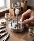 9 Sizes Stainless Steel Watch Hand Press Tool With Non Slip Handle And Stable Base Platform for precision watch hand setting