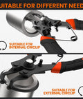4 In 1 Snap Ring Pliers Set With Interchangeable Jaw Heads For Internal And External Clips in use