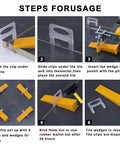 Step-by-step guide using Pro Grade Tile Leveling System Clips 1/8 Inch Spacers Set With 2500 Pieces And 16 Oz Rubber Mallet Hammer