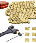Gold 415H 110L Motorized Chain with Chain Breaker and Master Link Kit for 49cc 60cc 66cc 80cc 2 Stroke Dirt Bike Pit Bike Motorcycle ATV