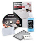 All In One Credit Card Diamond Sharpening Kit With 180 300 Grit And 600 1000 Grit Stones Lapping Fluid Non Slip Mat Cleaning Block