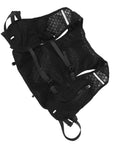 Go To Hydration Backpack For Running Cycling And Hiking With Quick Access Water Bladder Lightweight Reflective Gear lying flat