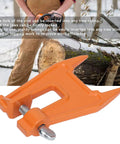 Portable Compact 5.1 Inch Chain Filing Vise With Dual Lock System For Chainsaw Sharpening In Woodworking And Forestry Maintenance Lightweight Iron Alloy Construction For Stable Precision Filing On The Go.