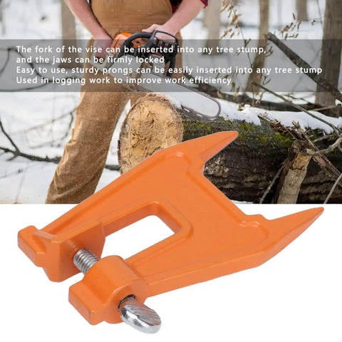 Portable Compact 5.1 Inch Chain Filing Vise With Dual Lock System For Chainsaw Sharpening In Woodworking And Forestry Maintenance Lightweight Iron Alloy Construction For Stable Precision Filing On The Go.