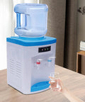 Compact 110V 550W Portable Countertop Water Dispenser With Hot And Cold Water Tiny Desk Side Hydration Station in use