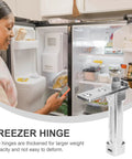 Beefed Up Heavy Duty Refrigerator Door Hinges One Piece Zinc Alloy Pivot Hinge For Fridge And Freezer