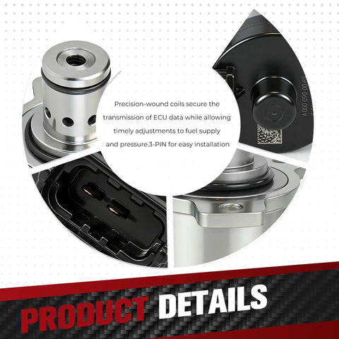 Bulletproof Fuel Meter Quantity Control Valve Pump Metering Unit For Freightliner Cascadia And Western Star Detroit Diesel Dd13 Dd15 Dd16 2007 To 2022; detailed view of 3-PIN connector.