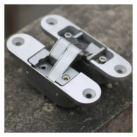 Interior Wood Door With SUS 304 Hidden Hinge Stainless Steel Concealed Hardware close-up