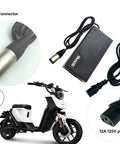 Smart Charger For 48V Li Ion E Bike And E Scooter Batteries With 54.6V 2A Power Adapter And XLR Connector, Safe Charging Device