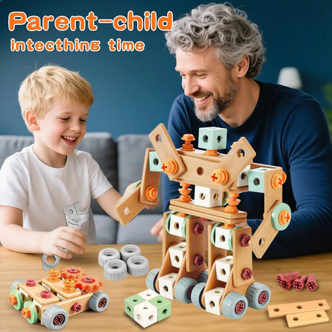 Kids Tool Set With Drill 148 Pieces Toddler Toolbox STEM Montessori Toys parent-child building toy