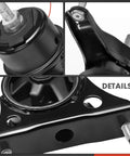 Front and side views of A-Premium 4-piece engine and transmission mount kit for Toyota Highlander 2004-2007 2.4L FWD