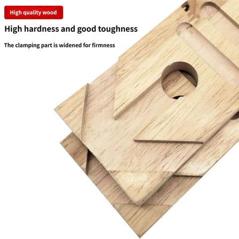 Close-up of Pro Grade Jewelry Clamp Fixture For Goldsmithing And DIY Crafting Flexible Holding Structure Wood Workholding Device