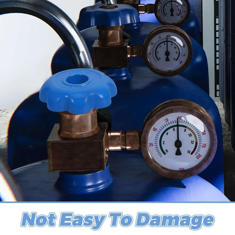 4 Piece Aluminum Alloy Gas Cylinder Valve Handles Hexagonal Hand Wheels With Non Slip Grip And Rugged Build For Industrial And Lab Use Replacement Cylinder Control Knobs
