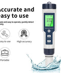Straight Up Precise Digital Pool Water Tester And Salt Salinity Checker, portable with titanium probe in water