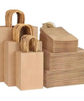 Bulk Kraft Paper Gift Bags 30 60 150 Pack Recyclable Party Favor Bags For Birthday Gifts Candy Treats Reusable Compostable