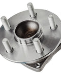 Close-up view of 2 Rear Wheel Bearing Hubs for Toyota Celica 2000-2005, Corolla 2003-2008, Matrix 2003-2008, and Pontiac Vibe NON-ABS FWD