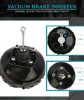Heavy Duty Vacuum Power Brake Booster For 1994 Chevy Blazer Plus C1500 C2500 K1500 K2500 And Gmc Yukon showing top and side views.