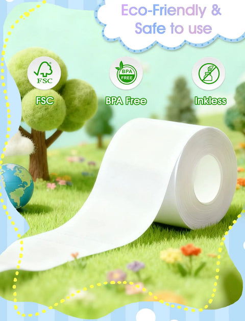12 Roll Kids Camera Paper Roll Refills Two Point Two Inch By 20 Foot Thermal Paper Eco-friendly and inkless in nature background