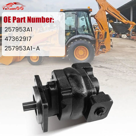 Hella Smooth Hydraulic Pump Quick Swap Fit For Case Backhoe 580L 580M 570MXT 570LXT And New Holland LV80 U80 Replaces 257953A1 47362917 Built Tough For Daily Rig Grind