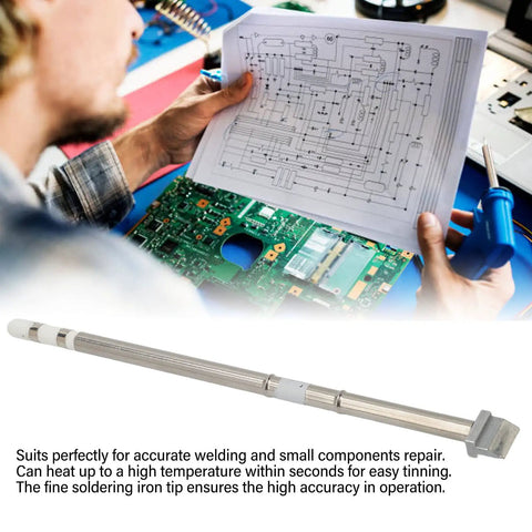 Top Tier Chisel Soldering Iron Tip T12 for fast heating and precise small component welding, stainless steel build for reliability.