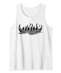 Hawaiian Outrigger Canoe Tribal Tank Top For Men With Polynesian Art And Ocean Vibes Perfect For Canoeing Fishing Beachwear And Hawaii Style Tee For All Day Sunshine And Surf Trips