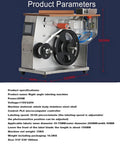 Straight Up Durable Corner Sealing Labeling Machine, Semi Automatic Right Angle Applicator 510x230mm stainless steel design.