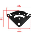 Beef Up Your John Deere LA Series Steering With This Drag Link Kit La135 La140 La145 La150 La165 La175 Includes Left And Right Drag Links Gear Plate Pinion Gear And Two Bushings. Black steel gear plate 8.5 x 7.5 in