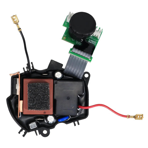 Oem Authorized 120V Electronic Speed Control Assembly and Replacement Pads For Fixed Base Routers Model Mrf23evs internal components view, including wiring and circuit board.