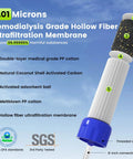 Outdoor Personal Water Filtration Straw For Camping And Hiking showing 5-stage filtration components and SGS certification