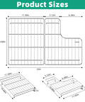 Stainless Steel Sink Racks For Kohler Whitehaven K-6486 K-6487 Two Piece Left And Right Basin Protectors, size dimensions 14.68x23x1 in