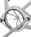 Close-up of 8 Section Commercial Citrus Wedger with Stainless Steel Blades for Bar or Restaurant Prep Easy Lemon and Lime Cutter 8 Wedges