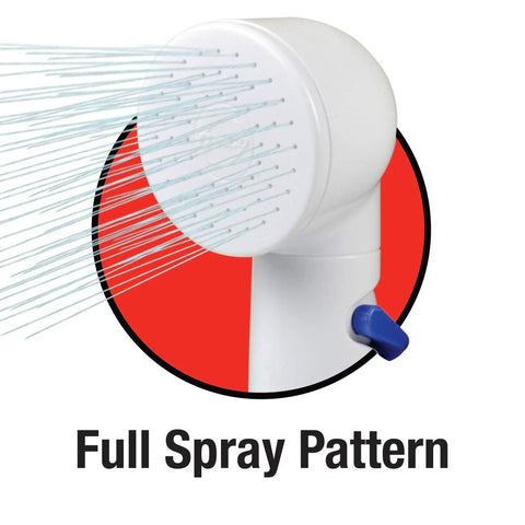 Full spray pattern of the Easy Spray Indoor Outdoor Portable Handheld Sink Sprayer Attachment For Faucets Transform Your Kitchen Or Bath
