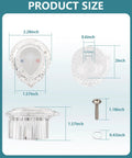 Product dimensions of Posi-Temp Compatible One-Handle Tub And Shower Handle Kit Replacement in chrome finish