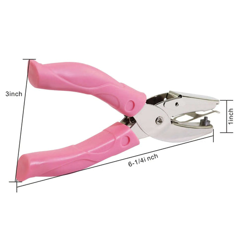 1/4 Inch Star Hole Punch With Soft Grip Handle For Tags And Crafts, Cushioned Grip For Comfort, Clean Punch On 65Lb Cardstock And Lighter