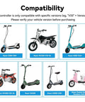 Compatibility chart for 24V Electric Scooter Controller Kit Replacement For Razor MX350 MX400 E200 E300 E300S Pocket Mod