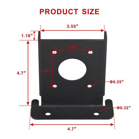 Go To Adjustable Black Wood Post Base Brackets Four Pack Kit Fits Four By Four Posts Actual Three And A Half By Three And A Half For Deck Railing Fence Pergola Support