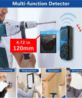 Precision Wall Scanner And Metal Detector Stud Finder For Sniping Wood Nails AC Live Wires And Copper Pipes With Bright LCD Panel in use.