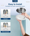Slick Finish 24 Pack Led Recessed Lighting Retrofit Can Downlights Adjustable Warm To Cool White Dimmable 5 And 6 Inch compatible light installation process.