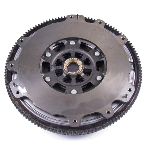 Heavy Duty Dual Mass Clutch Flywheel For 2002 2006 Nissan Altima Maxima 3.5 Liter V6 Engine top view showing steel construction and mounting holes.