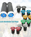 Bar End Plugs 2 Pack End Caps For Mountain Road BMX Bikes Aluminum Rubber Sponge Dope Durable Easy Install variety with grips
