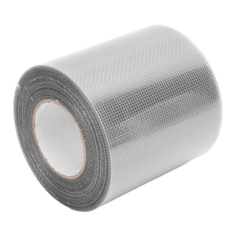 Roll of transparent window screen repair tape self adhesive mesh patch for windows doors and tents durable quick fix for torn screens