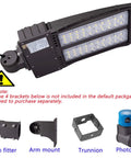Hella Bright 150W LED Shoebox Light With 18000 Lumens For Outdoor Street And Area Lighting Daylight 5000K